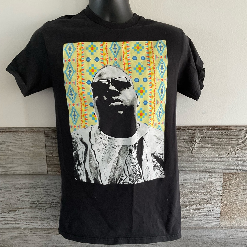 Vintage Biggie Smalls Notorious B.I.G. Printed Brooklyn Mint T-Shirt Size Small